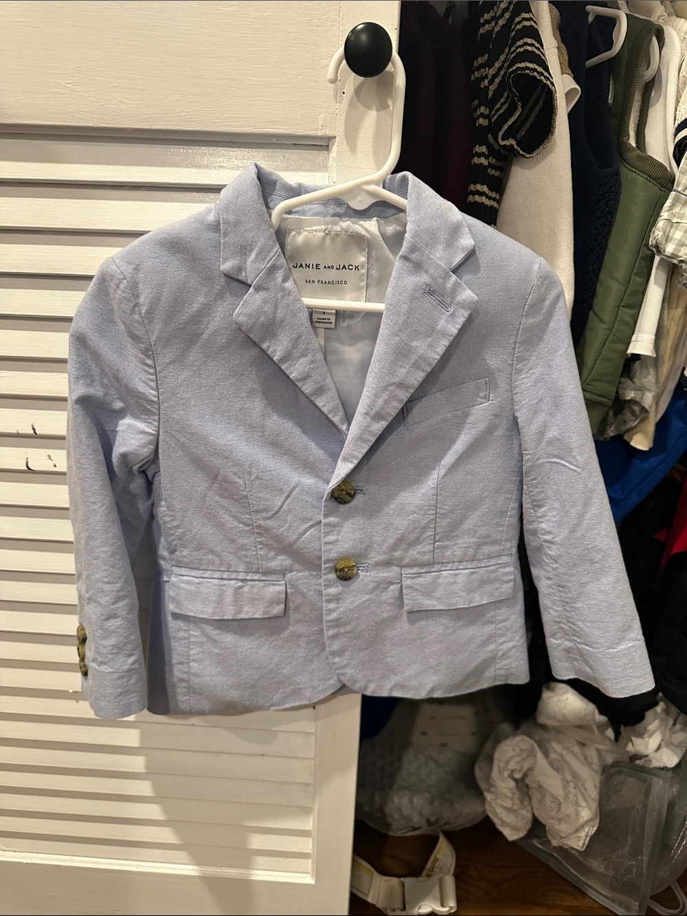 Janie and Jack Pale Blue Boys' Blazer